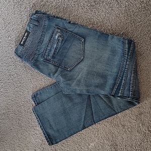 Balmain distressed biker jean